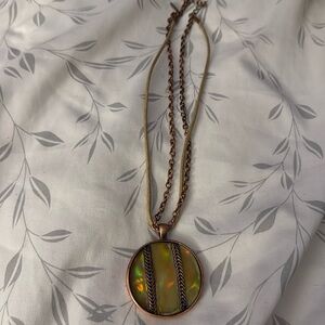 Beaut Necklace with Baseball Medallion